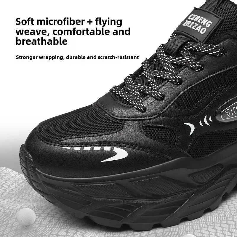 40-Silver Grey Warm Sports Shoes with Electric Massage & Vibration