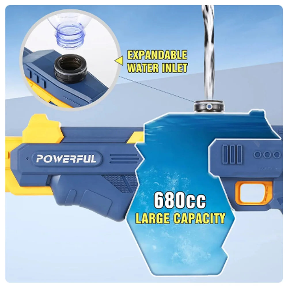 Electric Water Blaster with Large Tank Powerful Rechargeable Squirt Gun for Outdoor Pool Fun
