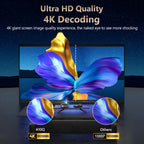 Portable 4K Home Cinema Projector Auto Focus WiFi