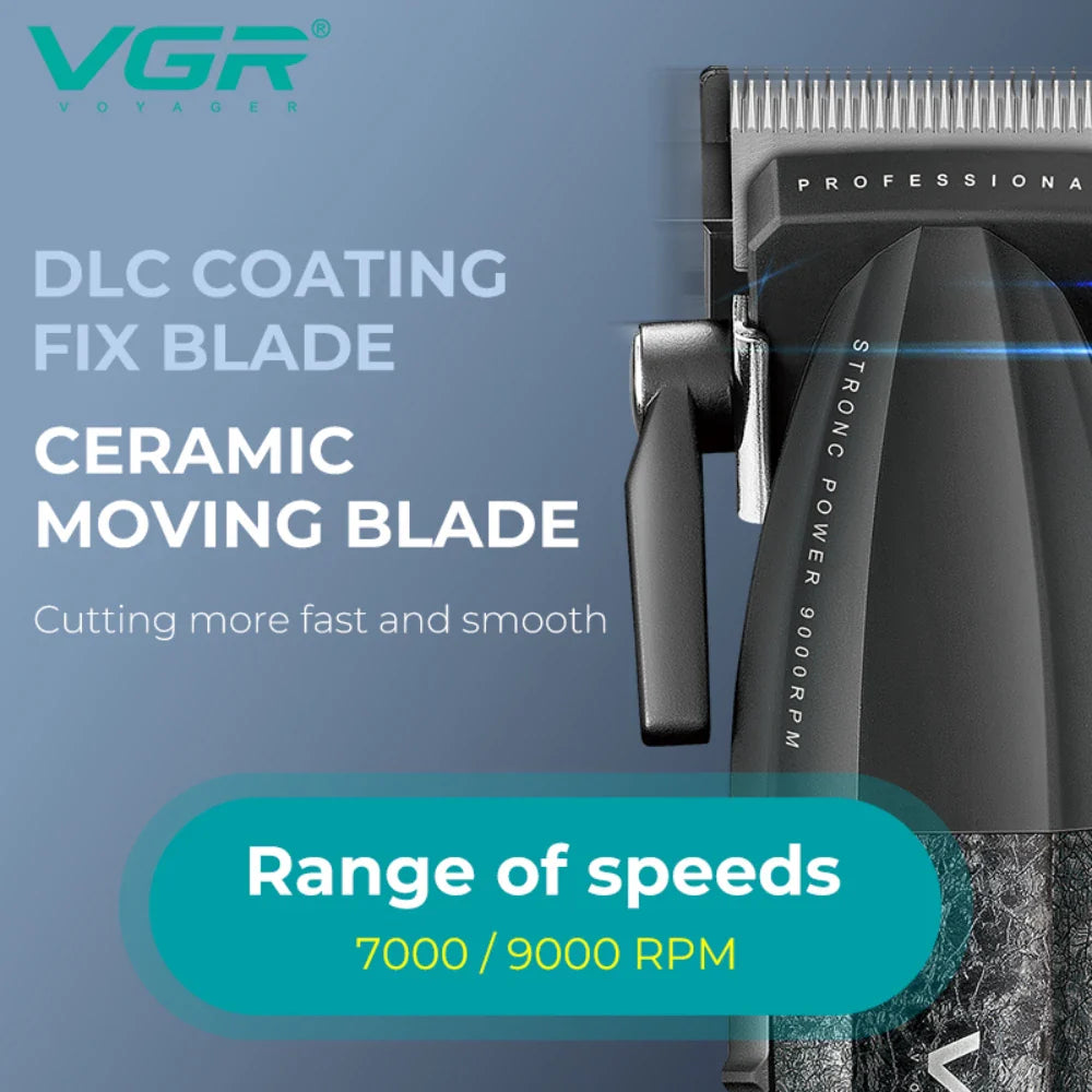 Rechargeable Hair Clipper Kit with Multiple Guide Combs