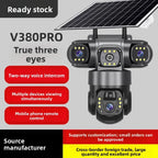 Rechargeable WiFi Outdoor Security Camera with Solar Power, HD 1080p & Auto Tracking