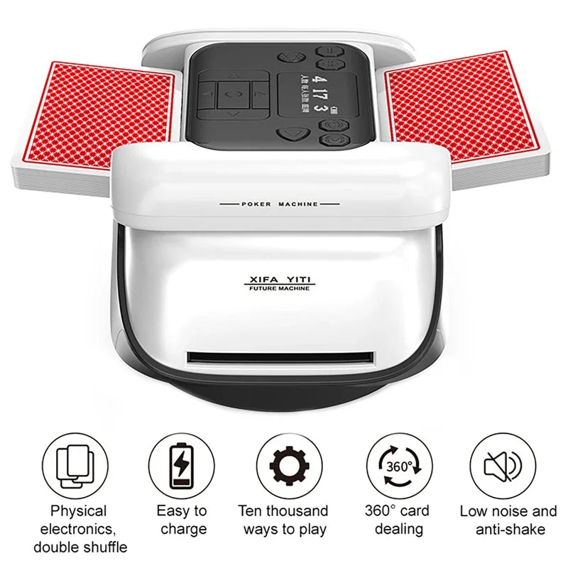 Automatic Playing Card Shuffler and Dealer for Home Games