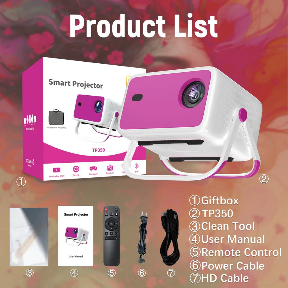 Smart Outdoor Projector with Auto Focus and Android 11