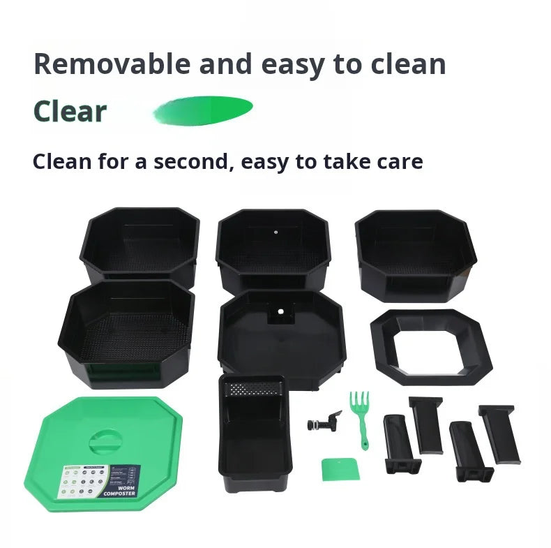 Outdoor Compost Storage Bin for Organic Household Waste
