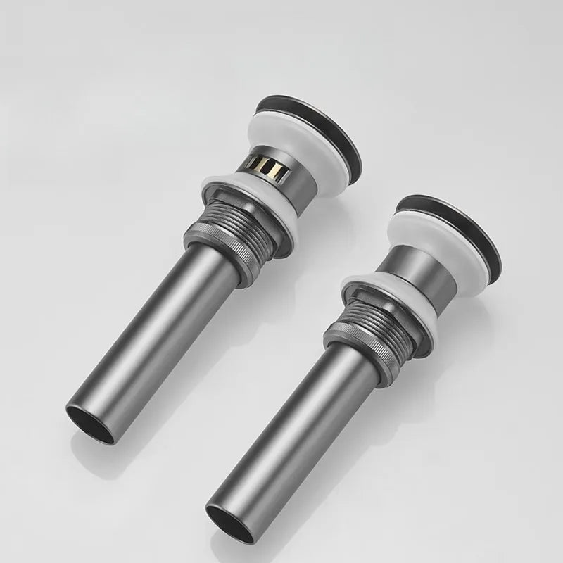 Push-Type Deodorizing Drain Pipe for Bathroom Wash Basin Overflow Hole