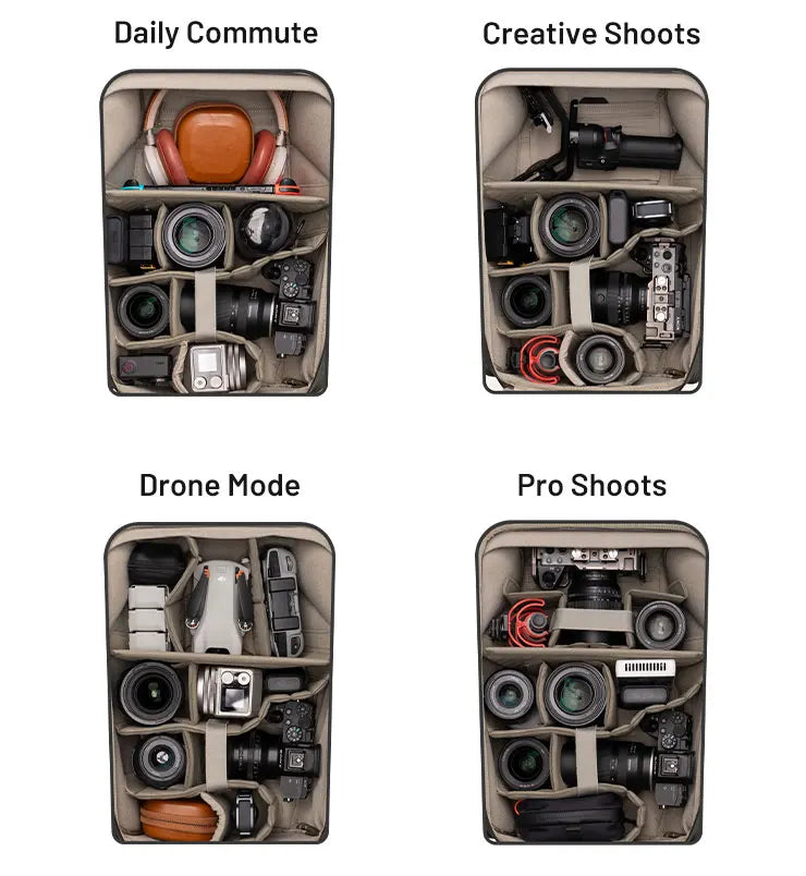 Waterproof 20L Photography Backpack for DSLR & Accessories
