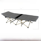 Portable Folding Bed Single Person Recliner for Office Nap & Outdoor Camping