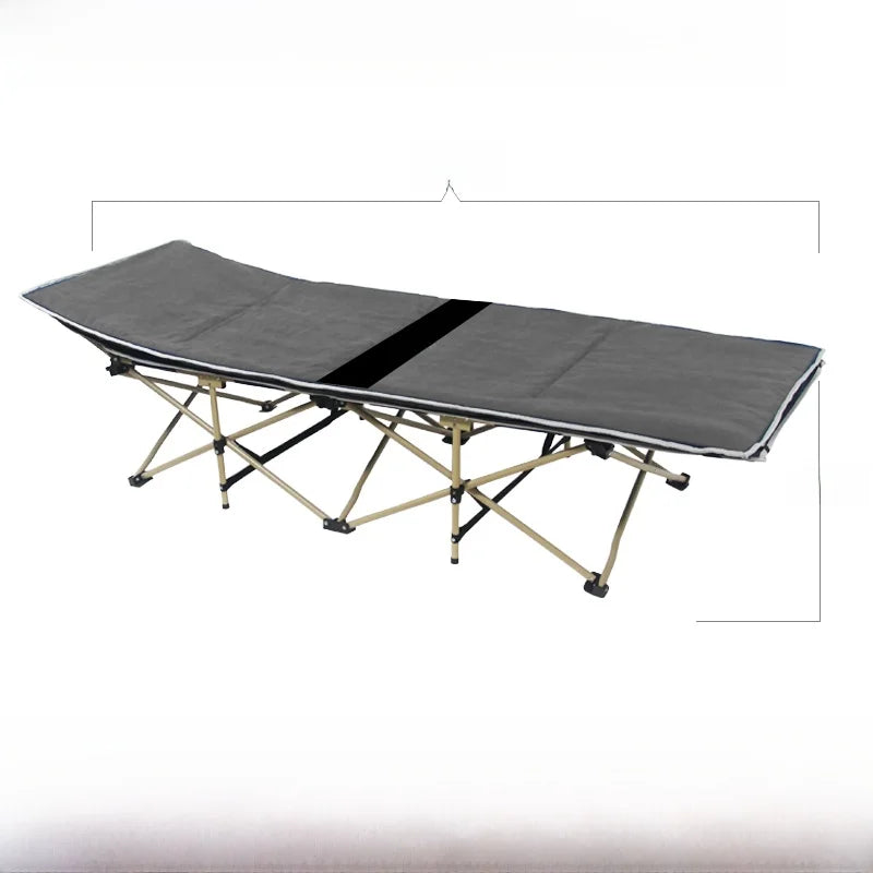 Portable Folding Bed Single Person Recliner for Office Nap & Outdoor Camping