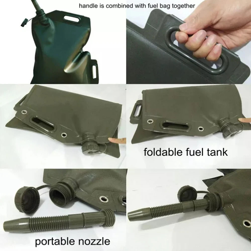 Rechargeable 20L Flexible Fuel Tank – UV-Resistant, Compact, for Off-Road & Travel