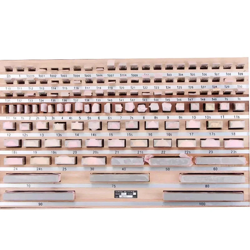 122-Piece Measurement Block Gauge Set – Grade 0 & Grade 1 Precision Tools