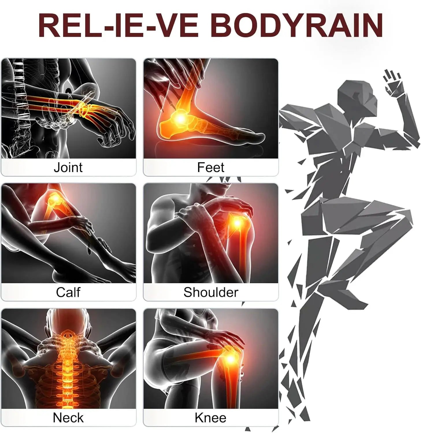 12V Infrared LED Therapy Lamp 180 Beads for Pain Relief