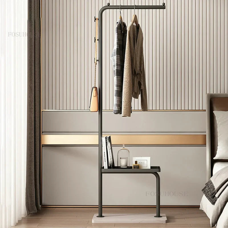 Adjustable Wrought Iron Coat Rack Freestanding Living Room & Bedroom Hanger