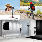 Adjustable Carbon Fiber Photography Light Stand for Travel