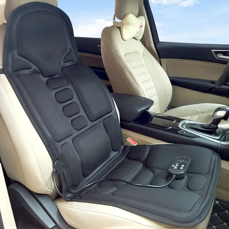 Portable Heated Vibrating Massage Seat Cushion for Car & Home