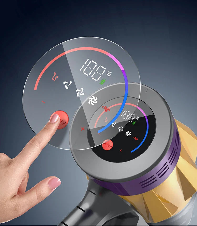 Wireless Handheld Vacuum with Mite Brush and Folding Rod