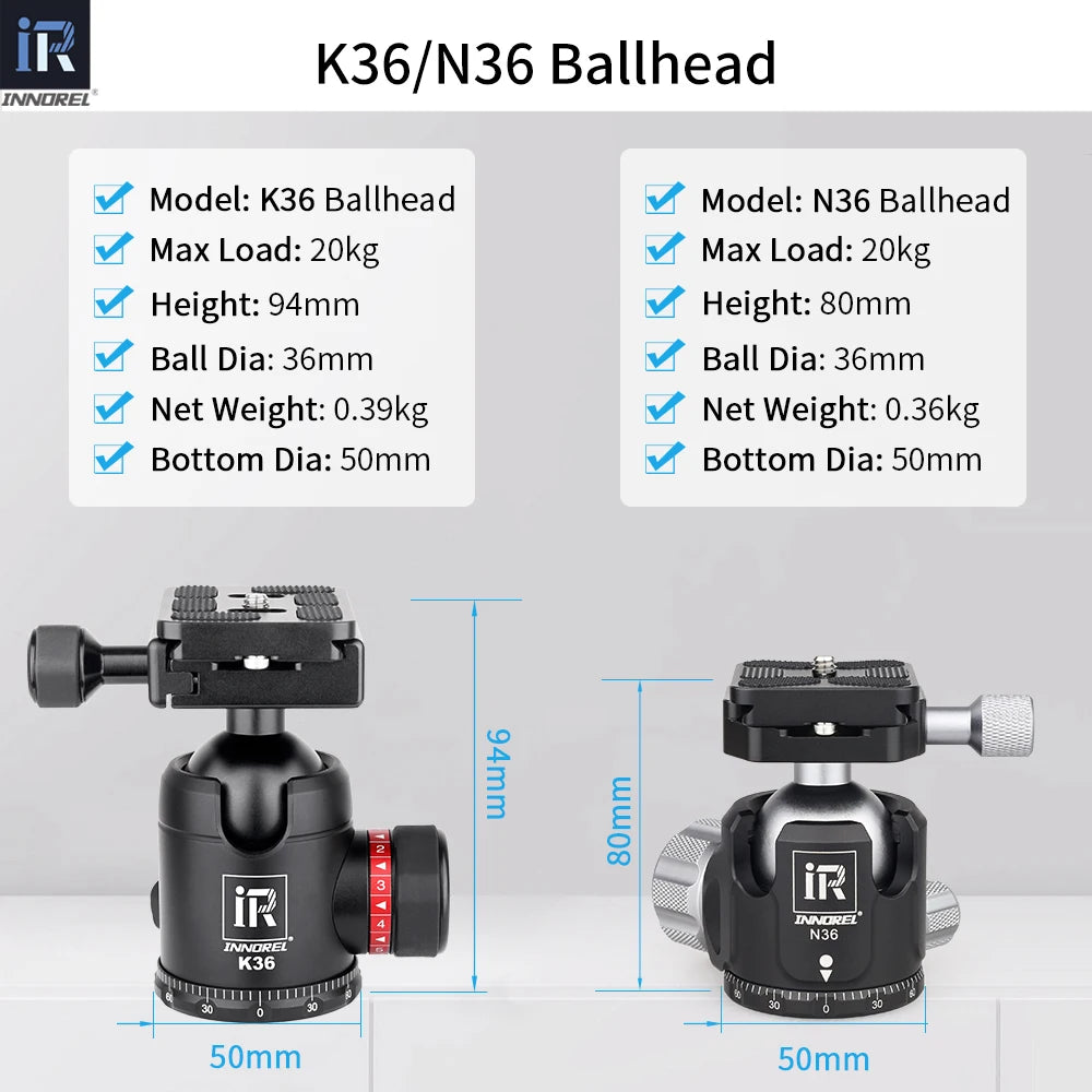 10-Layer Carbon Fiber Tripod, 161cm, 12kg Load, 2-in-1