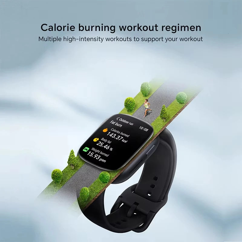 1.75" AMOLED Smartwatch with Heart Rate Monitor & 14-Day Battery Life – Gold