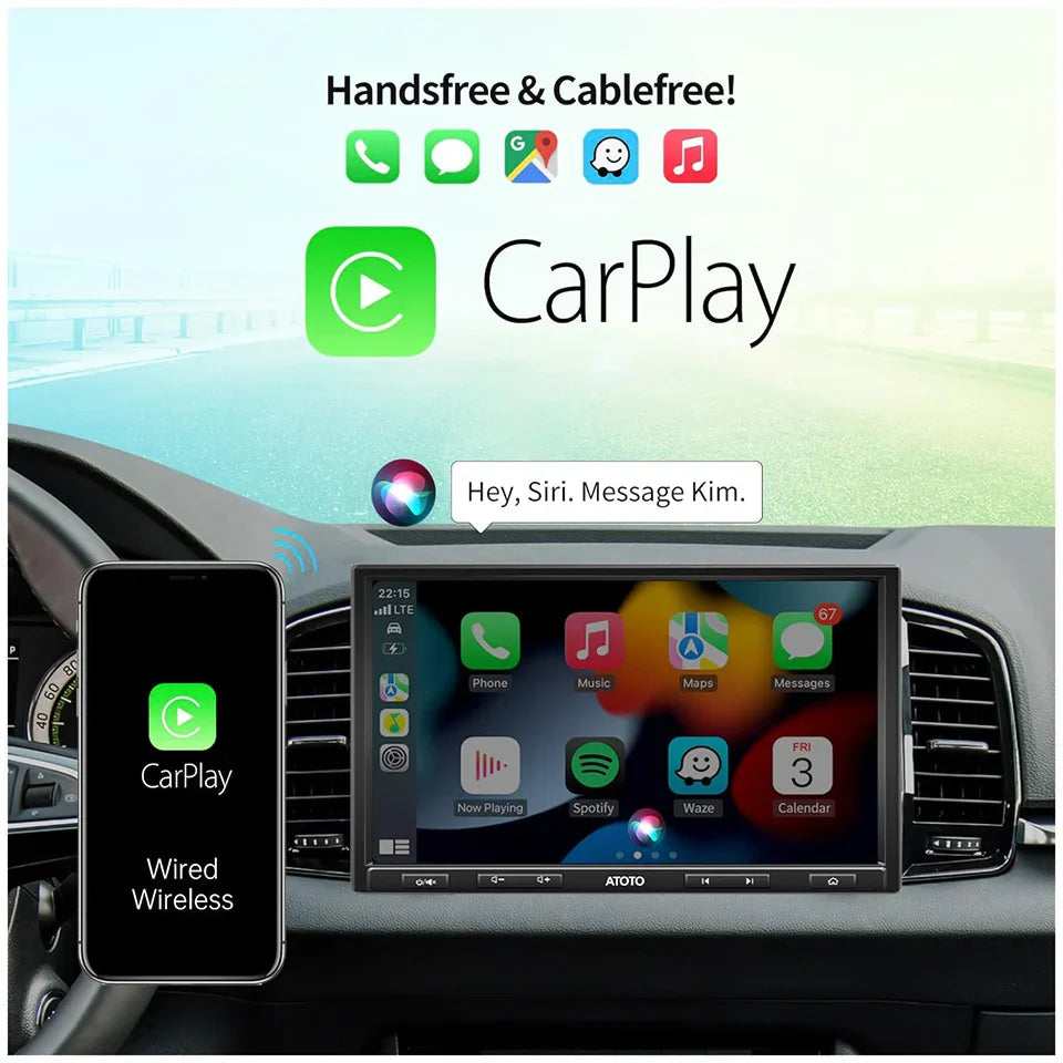 10" Touchscreen Car Stereo with CarPlay and Android Auto
