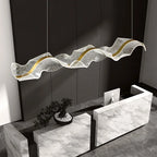 Modern LED Wave Pendant Light for Dining or Living Room