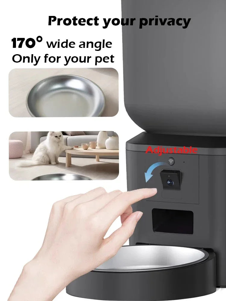 1080P Smart Pet Feeder with Camera and WiFi