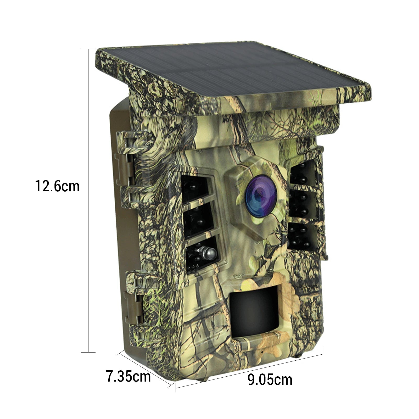 1080p Trail Camera with WiFi, Solar Power & 32MP Night Vision 0.3s Trigger, IP66 Waterproof