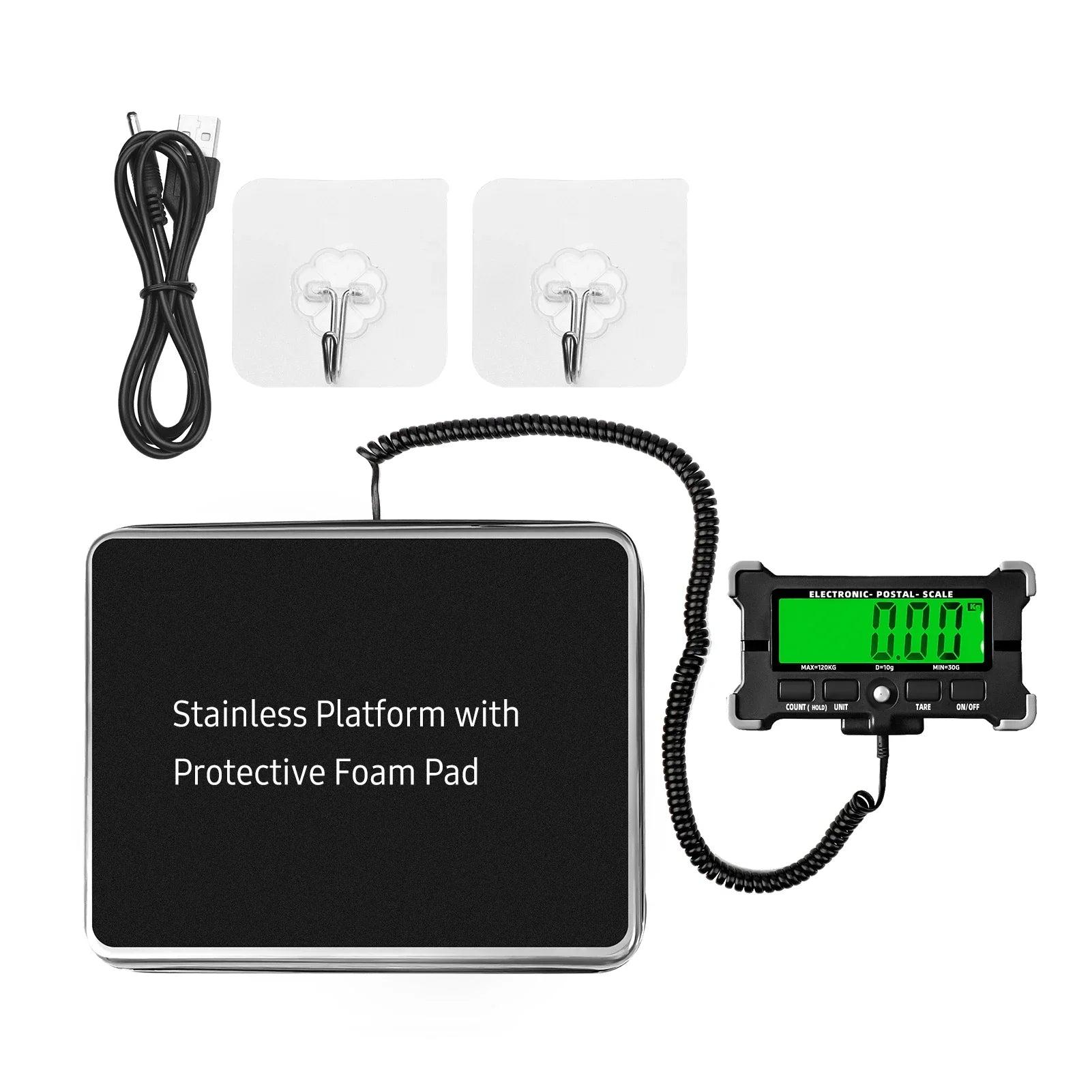 200kg Digital Postal Scale with LCD Display & Tare Function