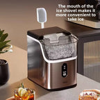 Portable Ice Maker with Self-Cleaning & Quick 9-Min Ice Making for Home Countertops