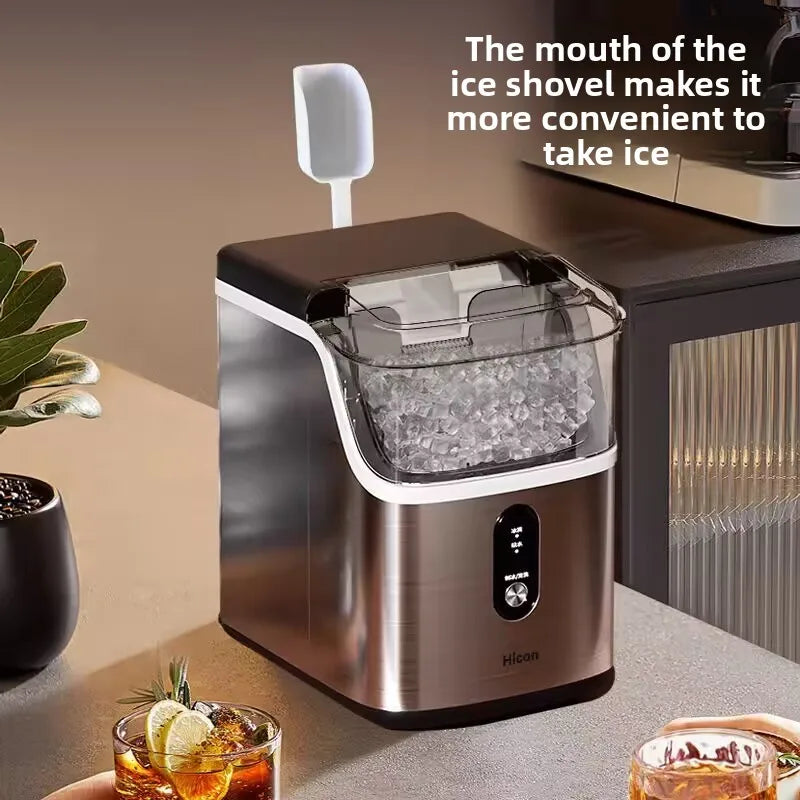 Portable Ice Maker with Self-Cleaning & Quick 9-Min Ice Making for Home Countertops