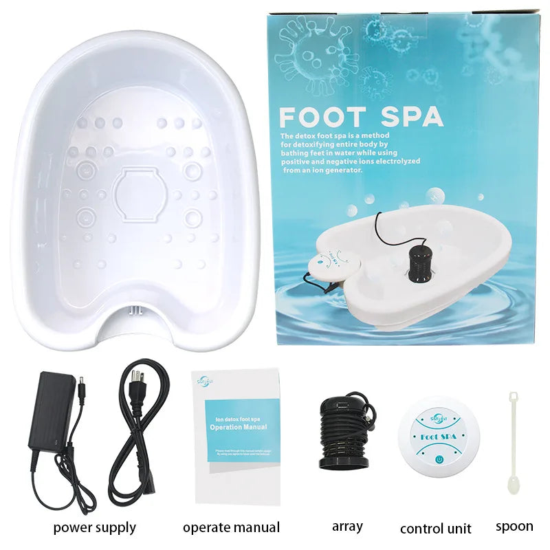 Ionic Detox Foot Spa Machine with Basin – Relaxing 30-Minute Home Treatment