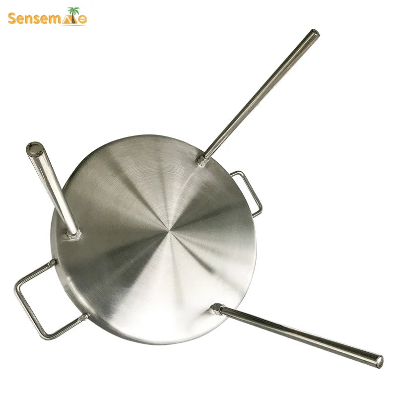 Heavy Duty 50cm Stainless Steel Outdoor Frying Pan with Legs