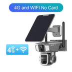 4G/WiFi Outdoor Camera with Dual Screen and Motion Tracking
