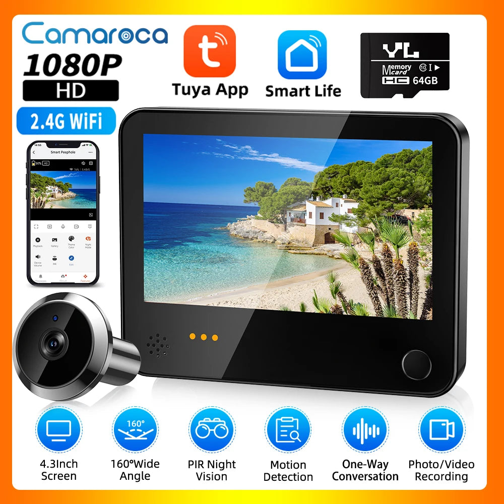 1080P Radar Motion Detection Video Doorbell with Tuya App