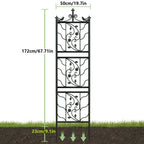 Tall Outdoor Garden Trellis Fence for Climbing Plants – Set of 6 Panels