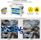 Portable 6.5L Ultrasonic Cleaning Machine with Adjustable Timer & Heater Workshop & Home Use