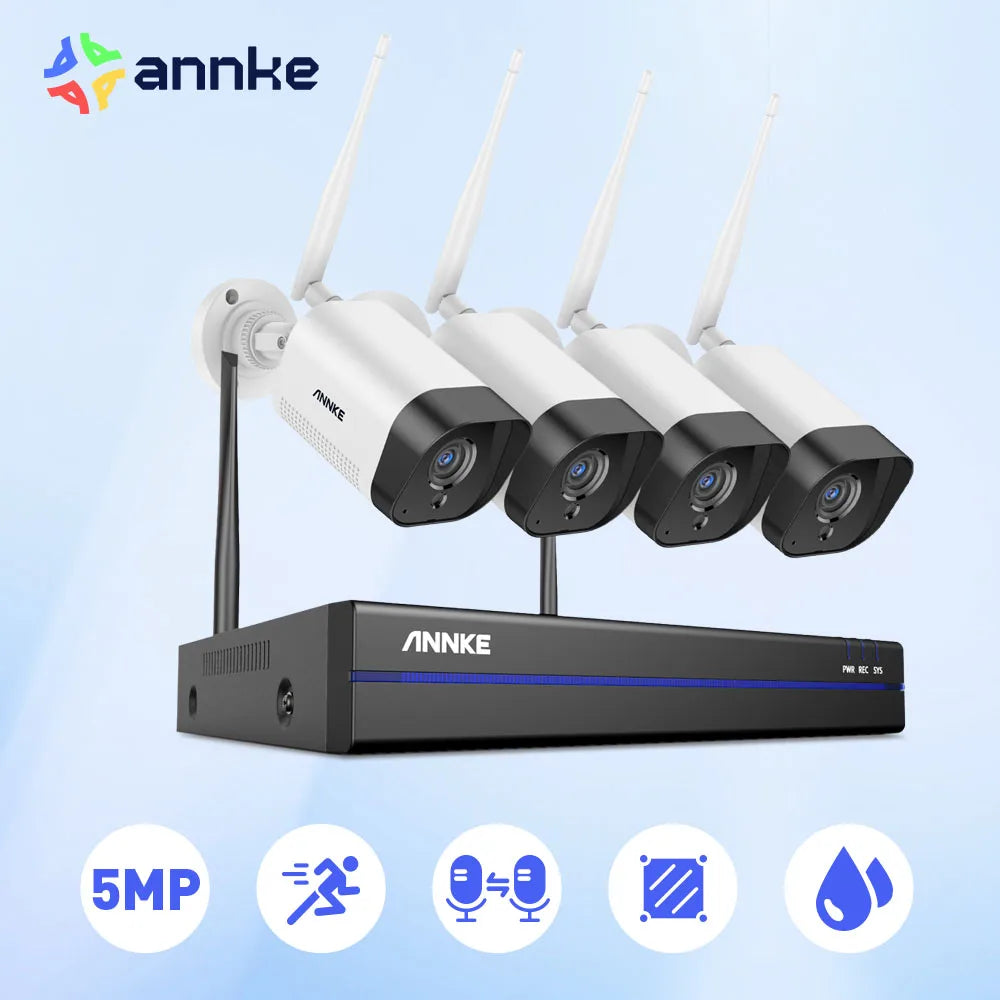 10CH Wireless NVR Camera System with 5MP Resolution