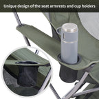 Compact Outdoor Chair with Durable Frame Ideal for Camping, Fishing & Travel