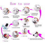 3-in-1 Diamond Microdermabrasion Vacuum Machine for Home Facial Skin Rejuvenation