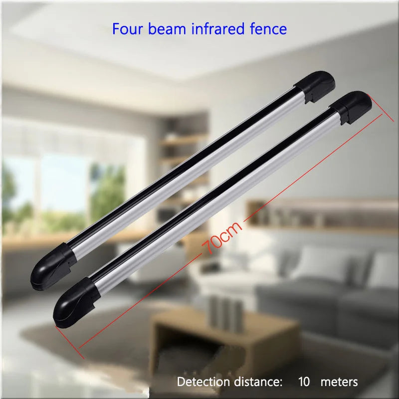 100m Outdoor Infrared Beam Detector Waterproof Motion Sensor Alarm System