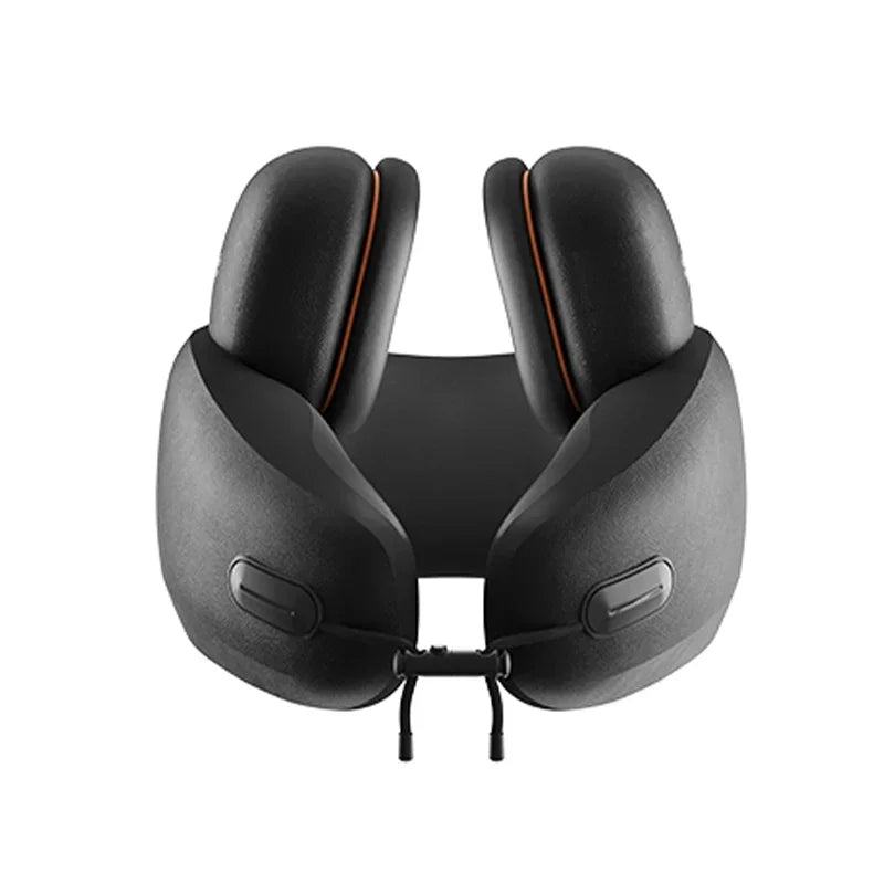 Portable Neck Support Pillow with Detachable Earmuffs for Travel, Office and Home