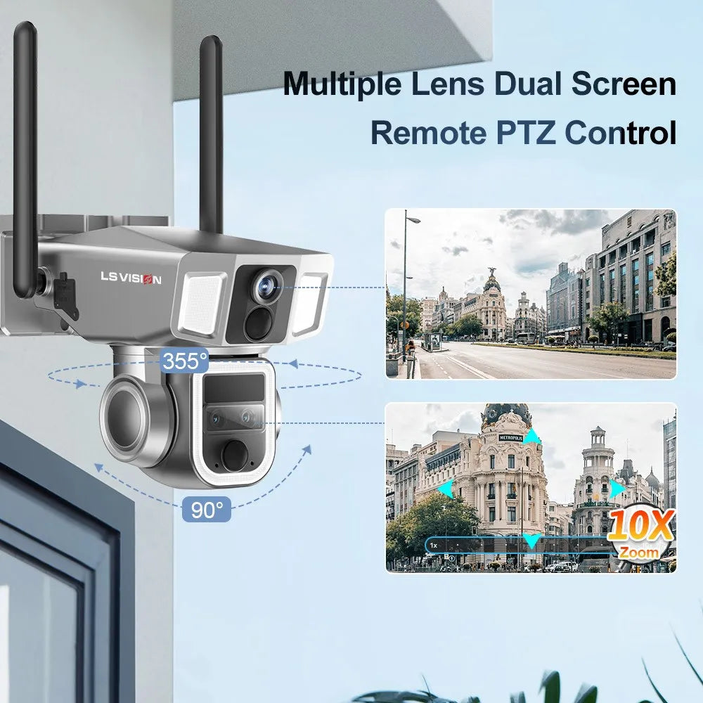 4G & WiFi Outdoor Solar Camera with Auto Tracking