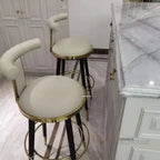 Luxury Wooden Bar Chair, Modern Kitchen Furniture