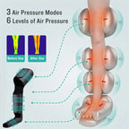 Portable Pneumatic Leg Massager for Calf and Thigh Relief