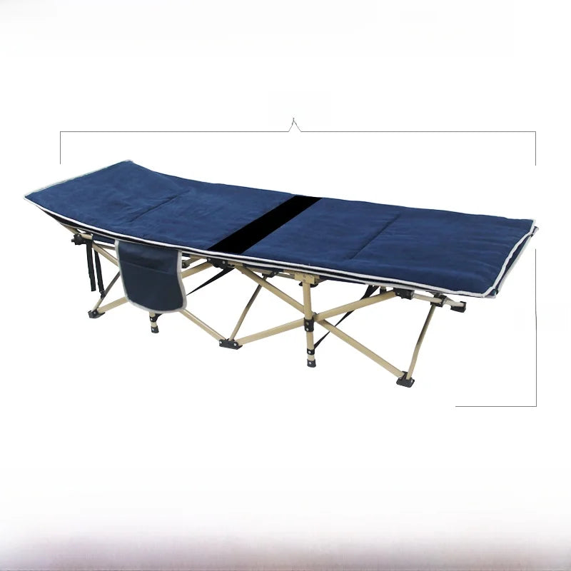 Portable Folding Bed Single Person Recliner for Office Nap & Outdoor Camping