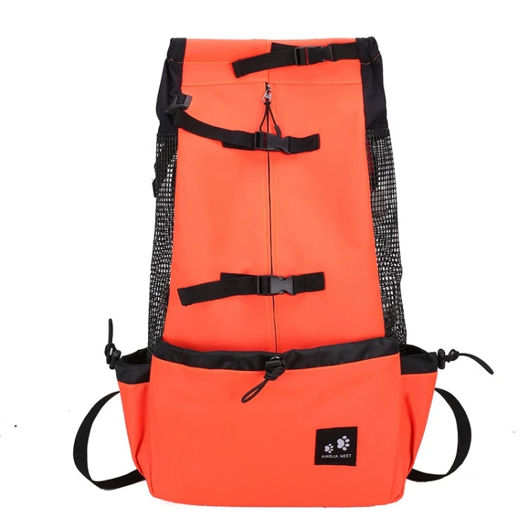 Extra Large Dog Travel Backpack Lightweight, Ventilated Design with Cushioned Base & Side Pockets