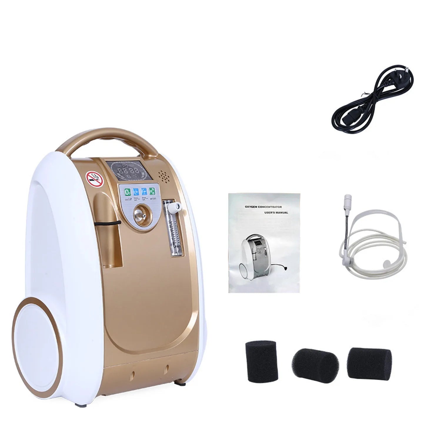 Portable Oxygen Concentrator 1–5L Adjustable Flow for Home Use
