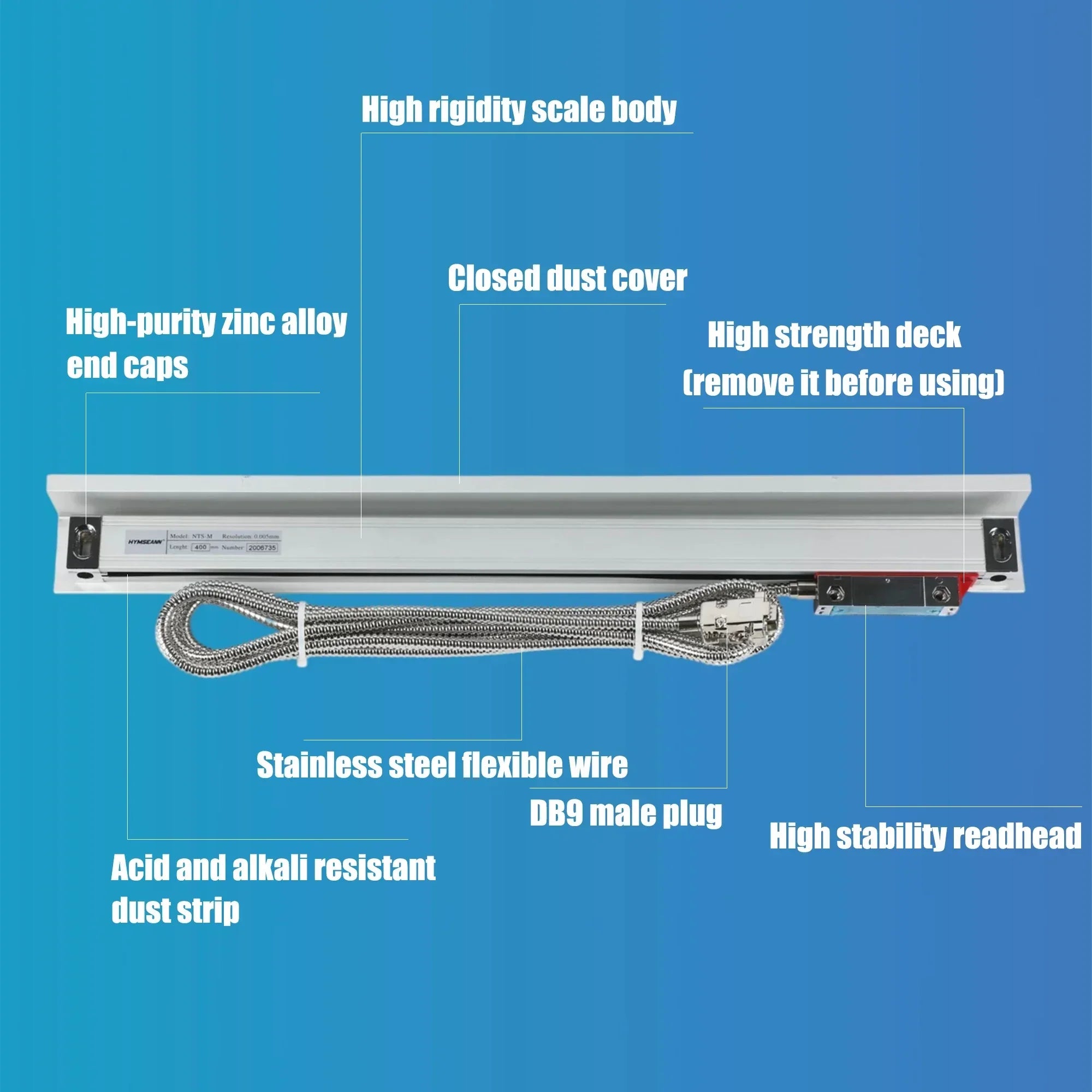Digital Readout System with TTL Encoder, 1000mm Travel