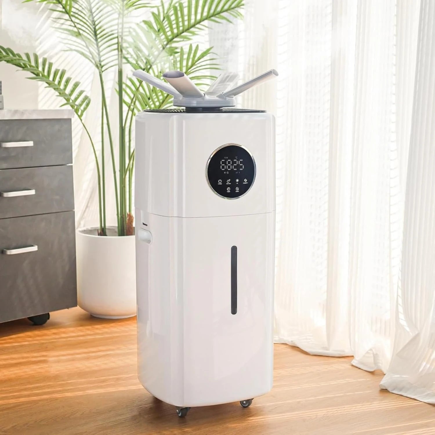 21L Large Room Ultrasonic Humidifier with Remote, 360° Nozzles & Top Fill Design