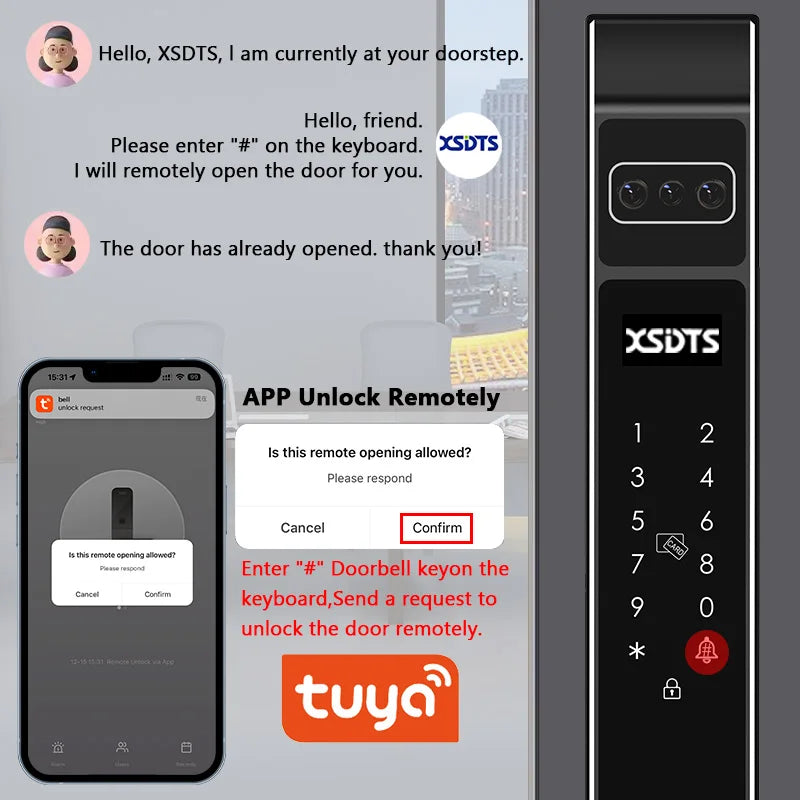Outdoor WiFi Smart Lock with Camera and Keypad