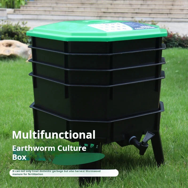 Outdoor Compost Storage Bin for Organic Household Waste