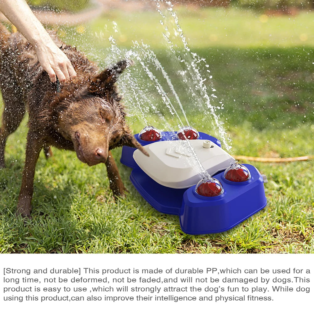 Dog Sprinkler Fountain, Adjustable Spray Outdoor Water Toy